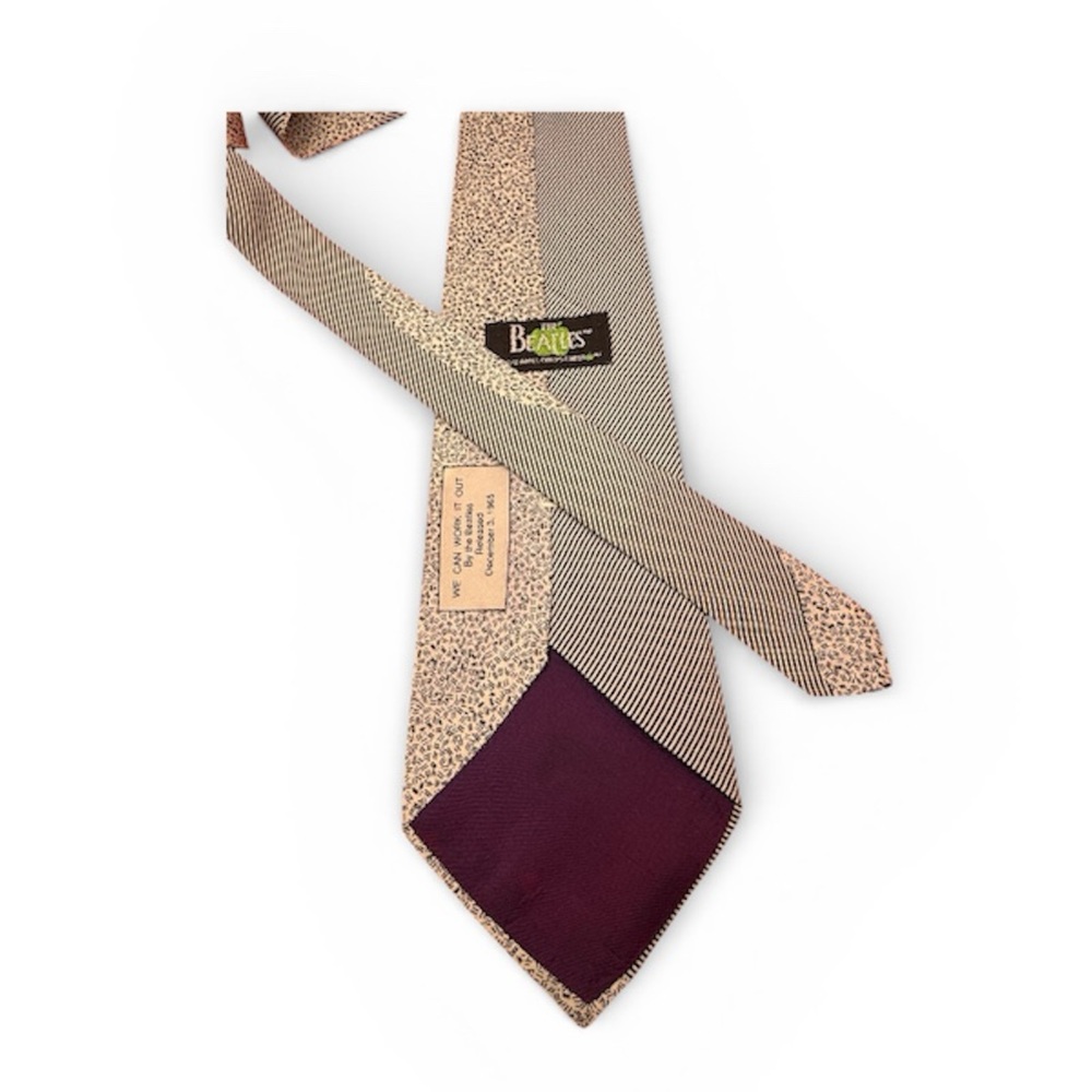 The Beatles Black & White Vintage  Novelty Necktie Apple Corps Ltd.